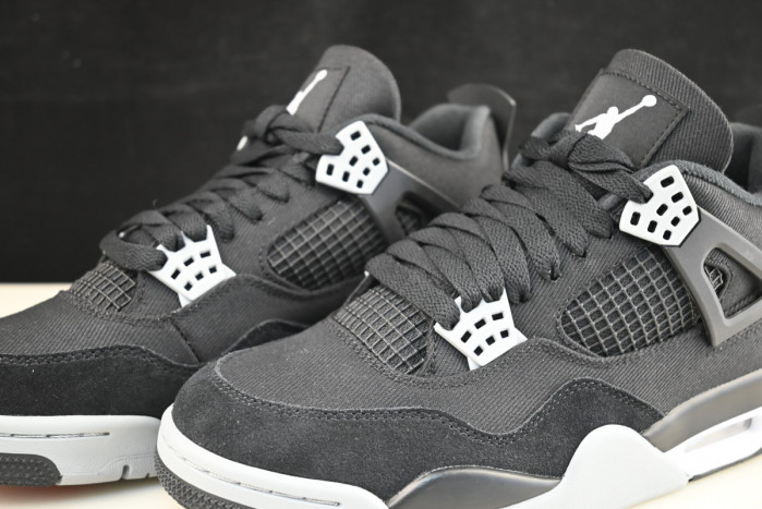 jordan 4 retro "black canvas" dh7138-006