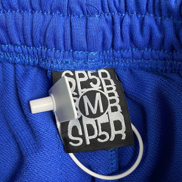 sp5der tc sweatpants blue