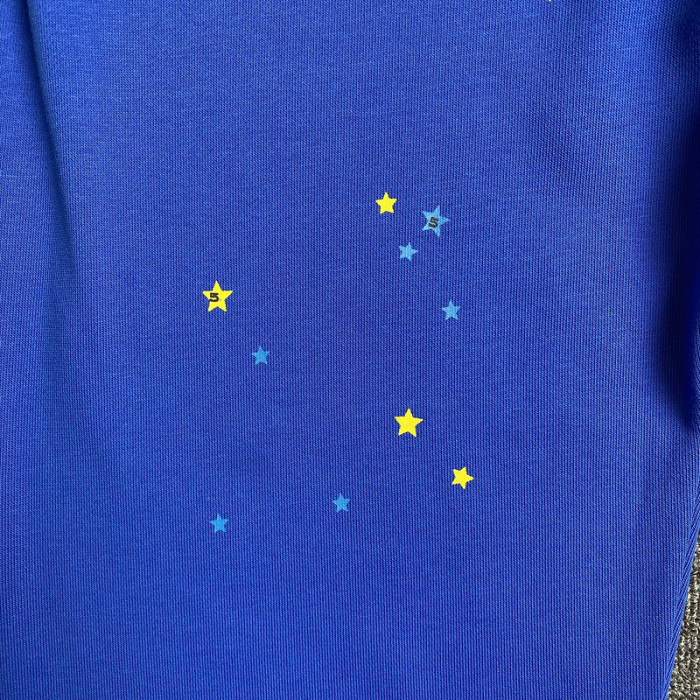 sp5der tc sweatpants blue