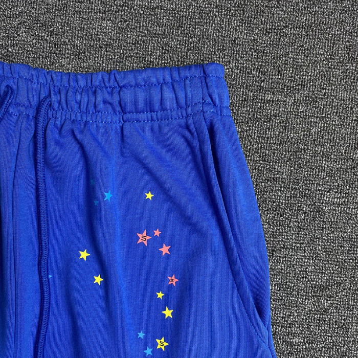 sp5der tc sweatpants blue