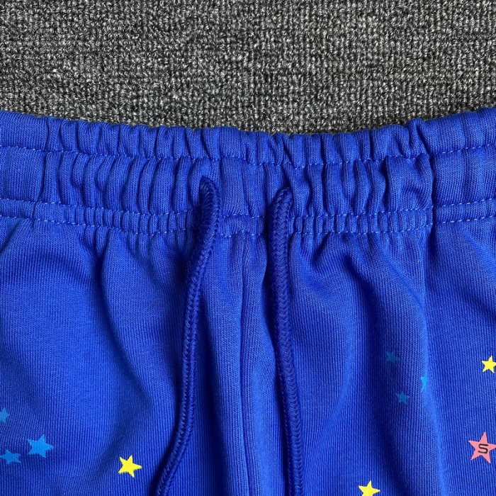 sp5der tc sweatpants blue